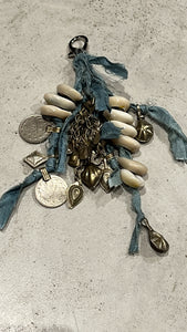 Cowrie & Coin Bag Tassel