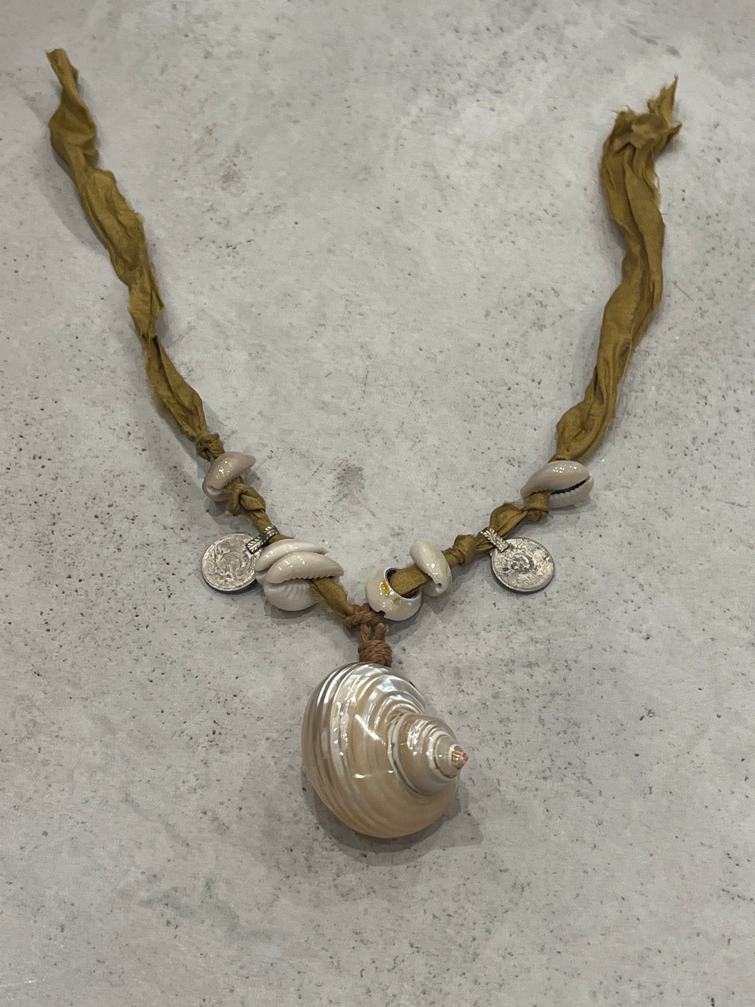 Shell & trinket necklace