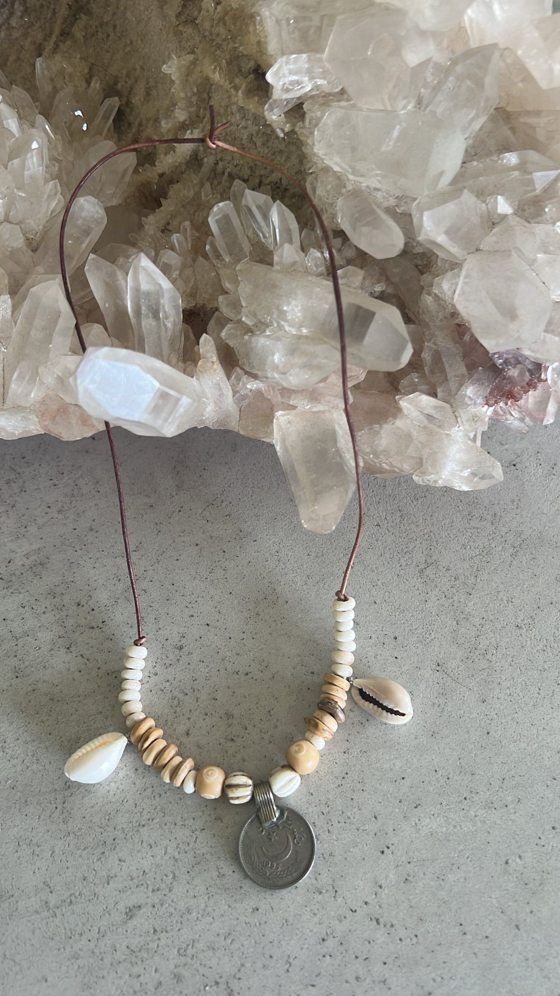 Tribal coin necklace