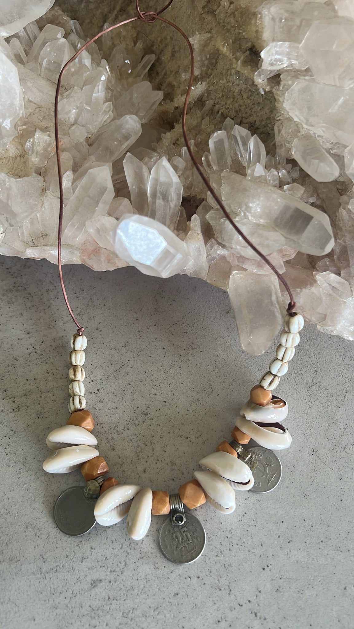 Tribal coin necklace