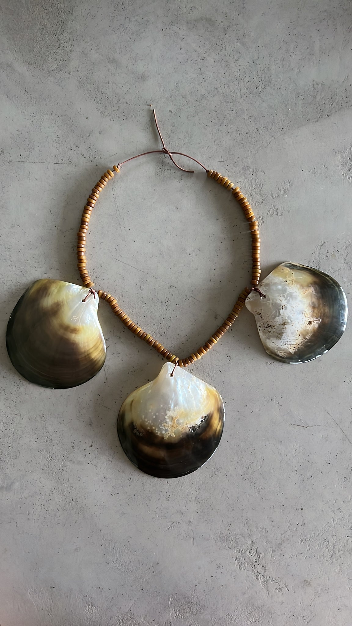 Oversized Oyster pearl necklace