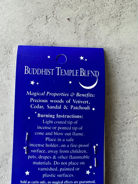 Incense - Buddhist temple blend
